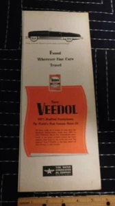 Veedol Motor Oil Original Print Ad from Magazine Vintage 1950 - Picture 1 of 2