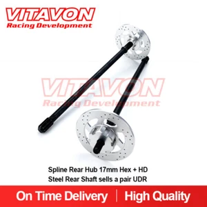 Vitavon CNC Alu7075 Spine Rear Hub + HD Steel Rear Shaft Sell As A Pair For UDR - Picture 1 of 4