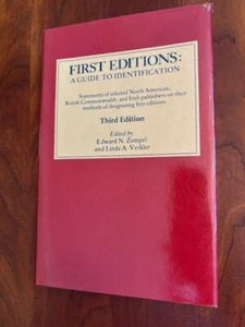 First Editions: A Guide to Identification by Edward Zempel HCDJ, Third Edition - Picture 1 of 1