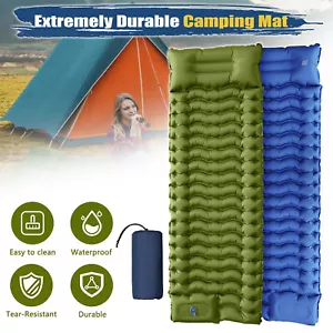 Selbstaufblasend Camping Isomatte Luftmatratze Schlafmatte mit Eingebauter Pumpe - Bild 1 von 12