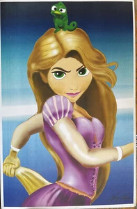 Rapunzel 11x17 Print Color Illustration by Pauly Popolizio - Picture 1 of 1