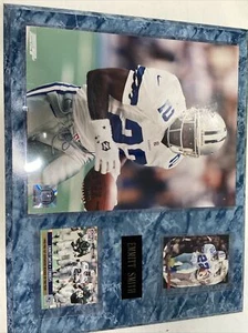 DALLAS COWBOYS EMMITT SMITH 12 " X 15 " PLAQUE+CARDS 90 Pro Set 96 FLEER - Picture 1 of 5