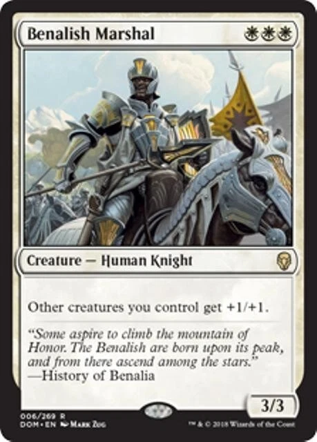 MTG - BENALISH MARSHAL - Dominaria (R) - Image 1 of 1