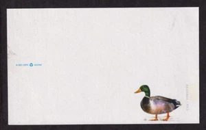 2021 Mallard stamped Postal Card Sc UX648 Mis-cut postal card from sheet (T2 - Picture 1 of 1