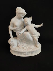 Stile Sevres "L'Amour aveugle" Ornamenti in bisquit d'amore cieco - H22 cm - Foto 1 di 10