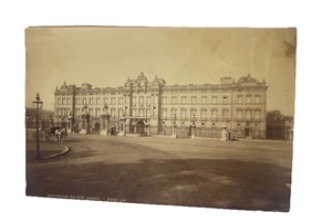 Buckingham Palace Antik Albumin Foto London RAR Royal Horse Carriage Guard - Bild 1 von 11