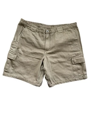 Pantalones Cortos de Carga de Trabajo Duluth Para Hombre Manguera de Fuego Lona Pesada Marrón Talla 42 Foto 1 de 4