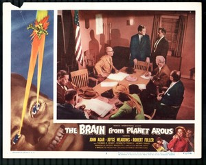 Brain from Planet Arous 11"x14"  Lobby Card #3 John Agar Joyce Meadows Sci-Fi