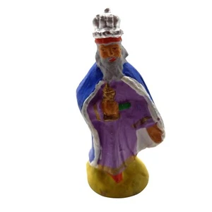 Paul Fouque Santons stehender weiser Mann Krippenfigur Miniatur Vintage 50er Jahre - Bild 1 von 7