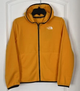 NWT North Face Teen Glacier Full Zip Hoodie Summit Gold Size L New $60 - Picture 1 of 7