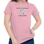 Life is Crap Funny Single Divorced Break Up Womens Graphic Crewneck T Shirt Tee