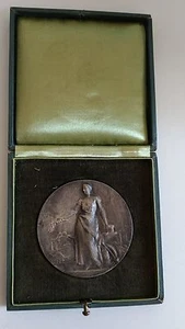 Silver Bronze Medal Chambre Syndicale De Serrurerie 1938 Signed P. V. DAUTEL - Picture 1 of 6
