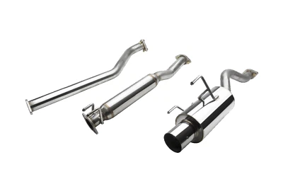 4" PUNTA SILENCIADOR REDONDEADA ESCAPE CATBACK PARA 02-06 SILENCIADOR ACURA RSX DC5 TIPO S SILENCIADOR Foto 1 de 3