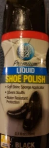 Shoe Gear Liquid Shoe Polish Black Gloss Finish Shoes Boots Leather - Picture 1 of 2