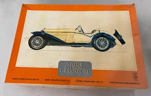 Spider Touring Gran Sport Alfa Romeo 1:8 Scale Plastic Model Car Kit Pocher - Picture 1 of 10