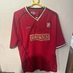 Walsall FC Football Shirt Home 2004/2005 Saddlers Soccer Jersey Men Size L ✍️ - Picture 1 of 13