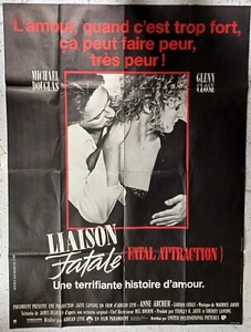 Affiche cinéma film LIAISON FATALE Michael Douglas  120 x 160 cm 1987 - Imagen 1 de 1