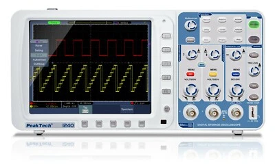 Peaktech P1240 Digital Storage Oscilloscope 60MHz 2-Channel 500 MSa/s DSO - Image 1 of 4