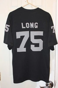 black Oakland Raiders Howie Long (75) custom Super Bowl XVIII stitched jersey - Picture 1 of 8