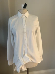 Camisa Banana Republic DILLON Mujer Blanca Manga Larga Con Botones con Faja Cintura - Imagen 1 de 23