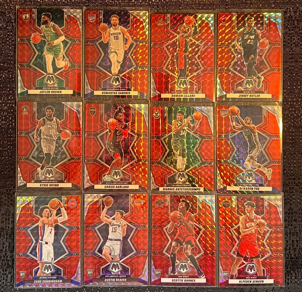 2021-22 Panini Mosaic Basketball RED HOBBY Complete Your Set You Pick Card 1-300 - Image 1 of 1