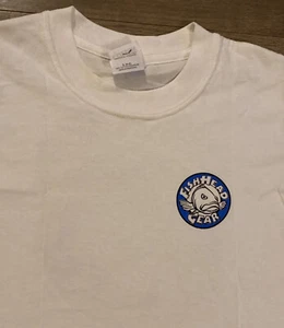 Fish Head Gear Boys T Shirts 2-XS 2-4 Small 6-8 White W Logo & Stars & Stripes - Picture 1 of 5