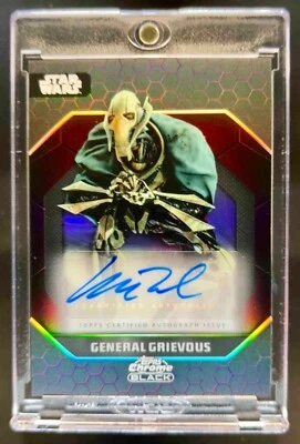 2024 Topps Chrome Black Star Wars Mathew Wood AUTO #ADS-MW (B) - Image 1 of 2