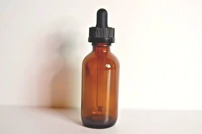 2oz Boston Round Glass Bottle with Dropper - Image 1 of 2