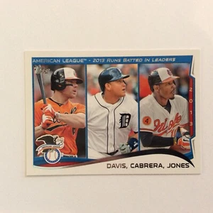 2014 Topps #153 LL Miguel Cabrera/Chris Davis/Adam Jones - Imagen 1 de 2