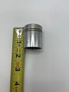 Indestro 1" Shallow Socket 3/8" Drive 12 Point 6229B USA - Picture 1 of 7