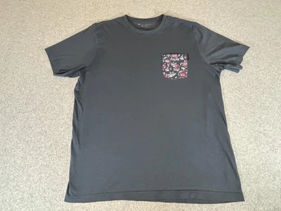 Travis Mathew Shirt Mens 2XL Gray Floral Pocket Tee Short Sleeve Cotton Golf - Image 1 of 4