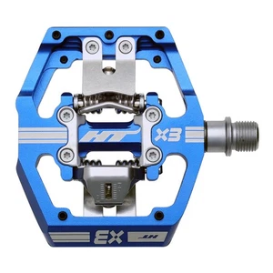 HT Pedals X3 Pedali Piattaforma Senza Clip, CrMo - Blu Royal - Foto 1 di 1