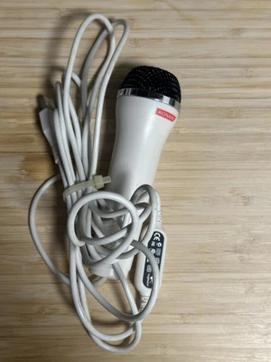 Blanco Konami Logitech Micrófono Cableado USB E-UR20 Wii PS2 PS3 XBOX 360 PROBADO Foto 1 de 2