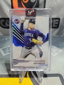 Luis Castillo 2024 Topps Pristine #246 Blue Refractor #/75  Mariners  Encased - Picture 1 of 2