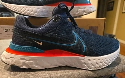 Nike React Infinity Run Flyknit 3 Shoes Men’s Size 10 Sneakers - DH5392-401 - Image 1 of 4