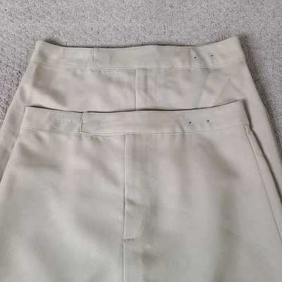 Lote de 2 Falda Tostada Francesa Junior 14 Uniforme Escolar Línea A Ranura Caqui Poliéster Foto 1 de 4