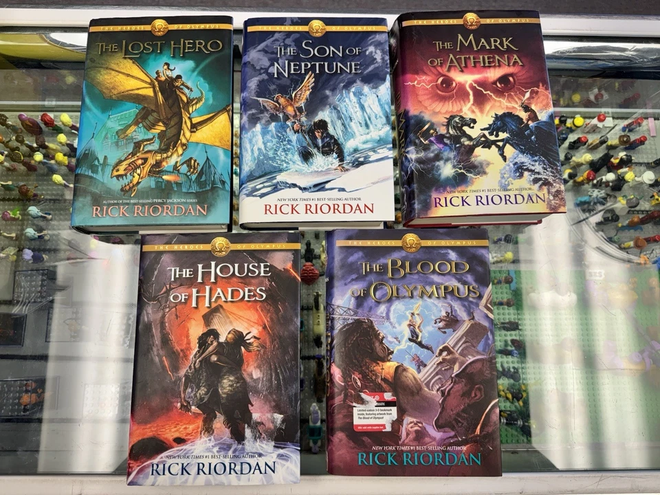 The Heroes of Olympus Rick Riordan Complete Series Book Set 1-5 Hardcover 1st ED - Image 1 of 4