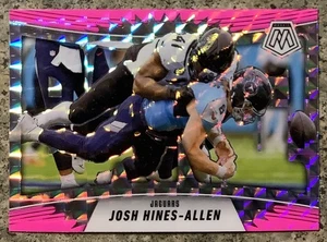 2025 Panini Mosaic - Josh Hines-Allen #15 BANG Mosaic Pink Fluorescent Prizm - Bild 1 von 2