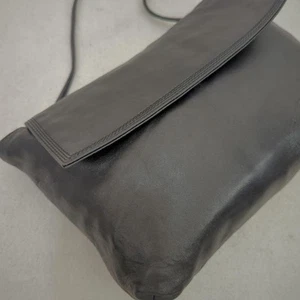 Loewe Anagram Drawstring Shoulder Bag Black Leather Authentic - Picture 1 of 13