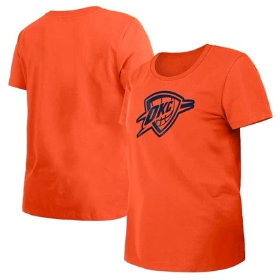 Oklahoma City Thunder NBA New Era Women's City Edition T-Shirt - Orange XL - Image 1 of 3