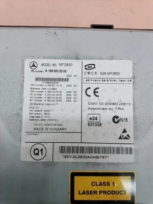 Autorradio original MERCEDES CLASSE A 169 PHASE 2 a1699002000 - Imagen 1 de 4