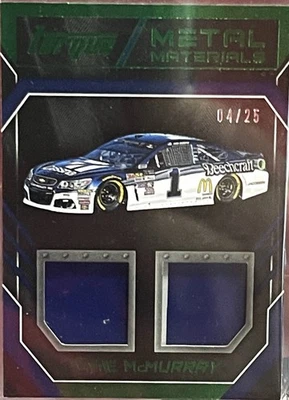 Jamie McMurray 2017 Torque Metal Materials Green /25 - Image 1 of 2