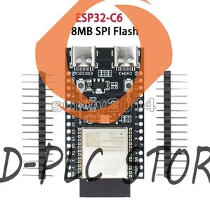 ESP32-C6 WiFi Bluetooth Entwicklungsboard ESP32 Modul Dual TYPE-C - Bild 1 von 3