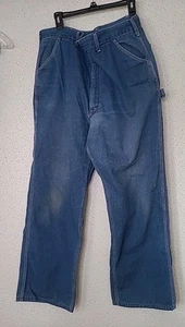 Vintage 60er 70er Sears Denim Latzhose Carpenter Jeans Workwear Union USA 39X29,5" - Bild 1 von 16