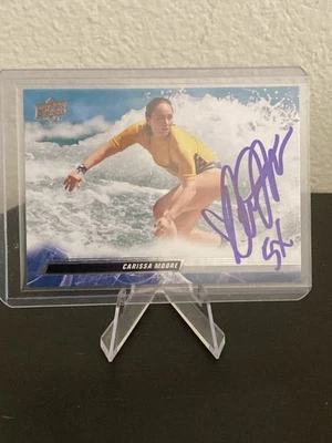 Карта чемпионов с подписью Кариссы Мур 2023 Upper Deck Goodwins 5X надпись  - Изображение 1 из 3