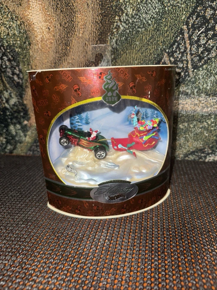 复古假日风火轮 2001 年雪热棒圣诞老人全新玩具密封 — 第 1/1 张图片