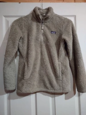 Patagonia Kids 1/4 Zip Fleece Size 14 Tan - Image 1 of 4