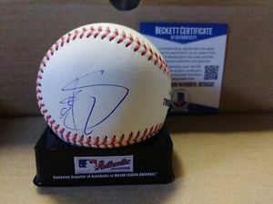 Stefon Diggs Signed Baseball Football Minnesota Buffalo Bills Beckett Photo - Picture 1 of 5
