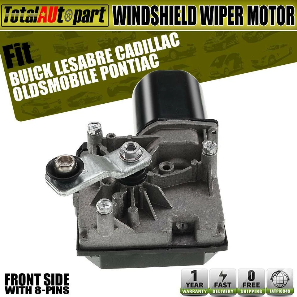 Motor limpiaparabrisas sin bomba de lavadora delantera para Buick LeSabre Cadillac DeVille Oldsmobile Foto 1 de 4
