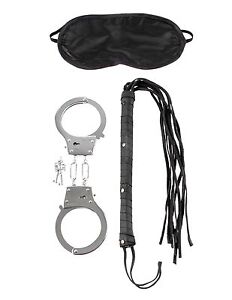 Fetish Fantasy Bondage Fantasy Lovers Kit with Cuffs Whip and Mask by Pipedream